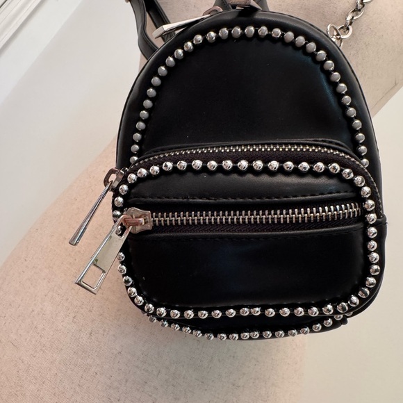 Black Studded Mini Backpack - Picture 4 of 11